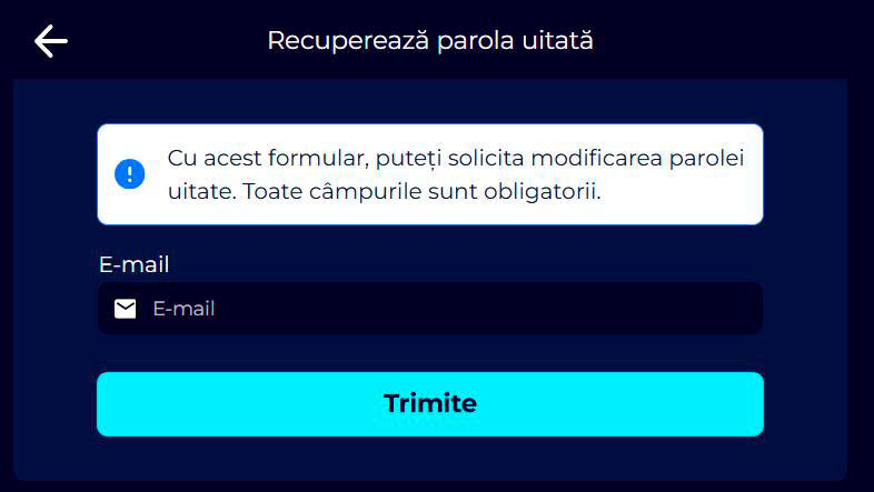 parola uitată prowin