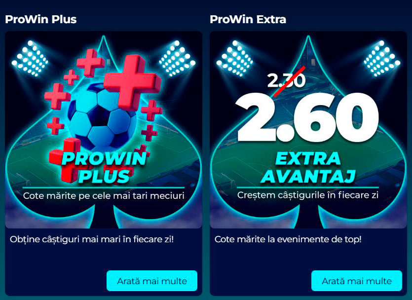 bonusuri de pariere prowin