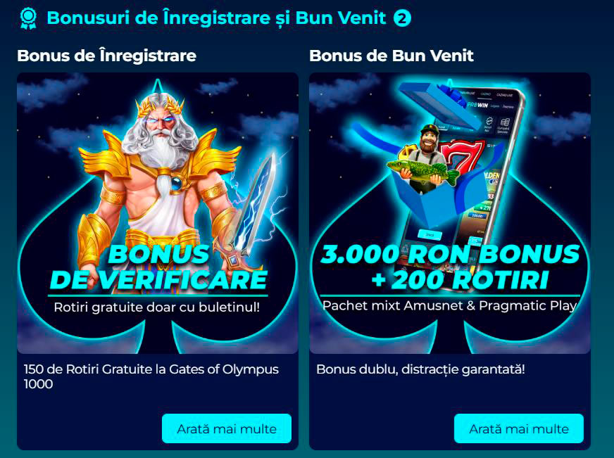 bonusuri de bun venit prowin